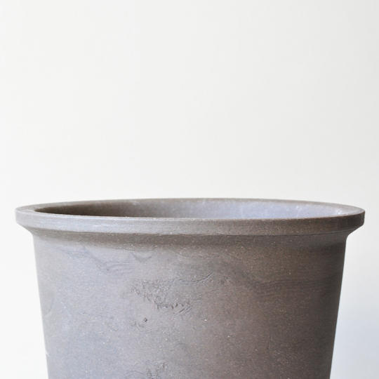 Innocence Rim Pot M (Yakishime Brown) | 多肉植物・特別な鉢の販売 ...