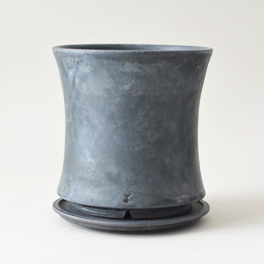 Hagakure Cylinder Pot L (Black) | 多肉植物・特別な鉢の販売 