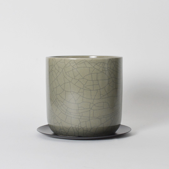 MIYABI Lightning Pot M (Khaki) | 多肉植物・特別な鉢の販売