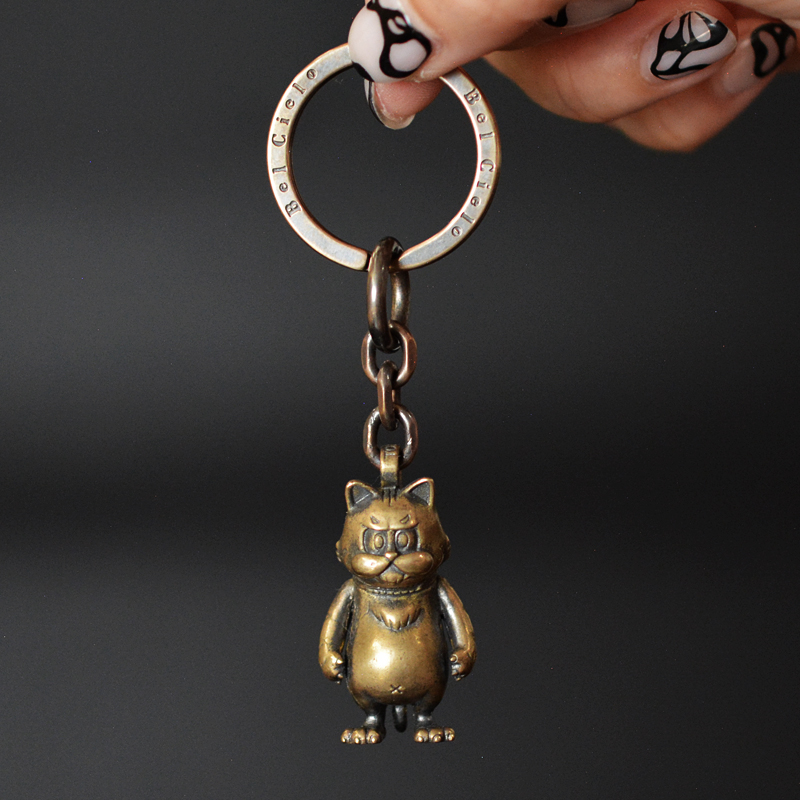 真鍮製 モズクパイセン キーホルダー (Asing Brass) | 多肉植物・特別