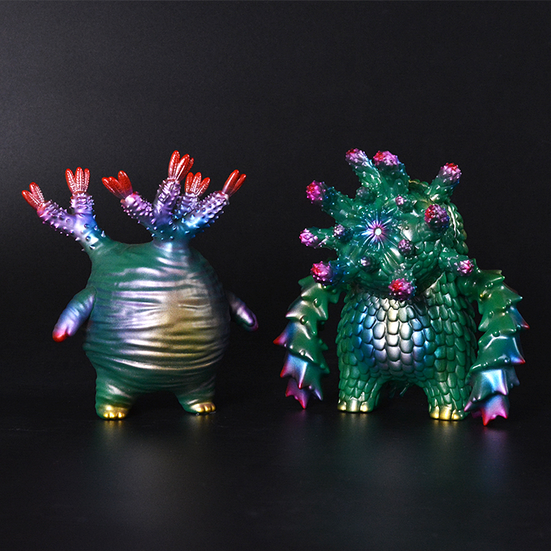 ソフビ製グラキリスちゃん (Green × Poison purple) | 多肉植物・特別