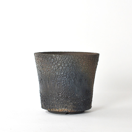 CURVE 03（Black+) 10号 台座付き 作家鉢 Hagakure Lizard Pot 059 | 多肉植物・特別な鉢の販売 | トーキー | TOKY